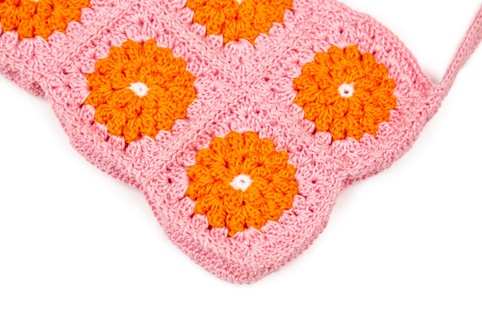 Franjipani Crochet Bag